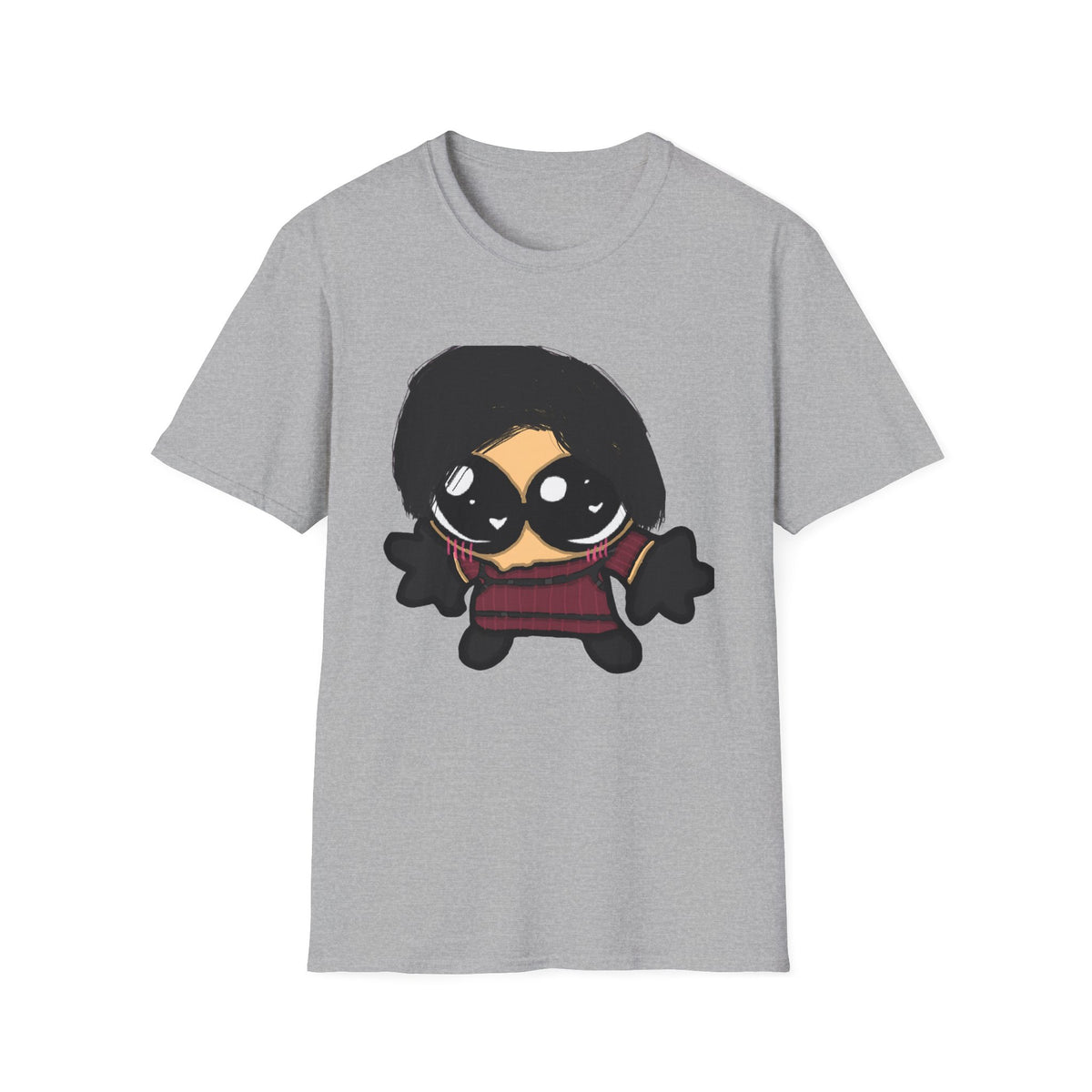 Cozy Horror Cartoon T-Shirt — Cute Freddy-Inspired Character Tee