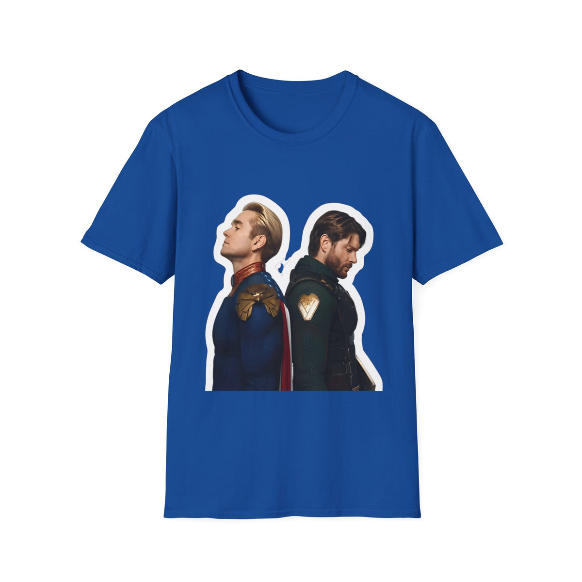 Bros Back-to-Back Graphic T-Shirt – Hero Duo Illustration