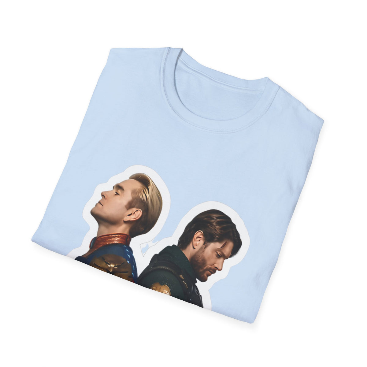 Bros Back-to-Back Graphic T-Shirt – Hero Duo Illustration