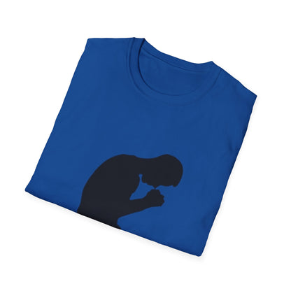 Prayer Silhouette T-Shirt — Kneeling Person Spiritual Faith Tee