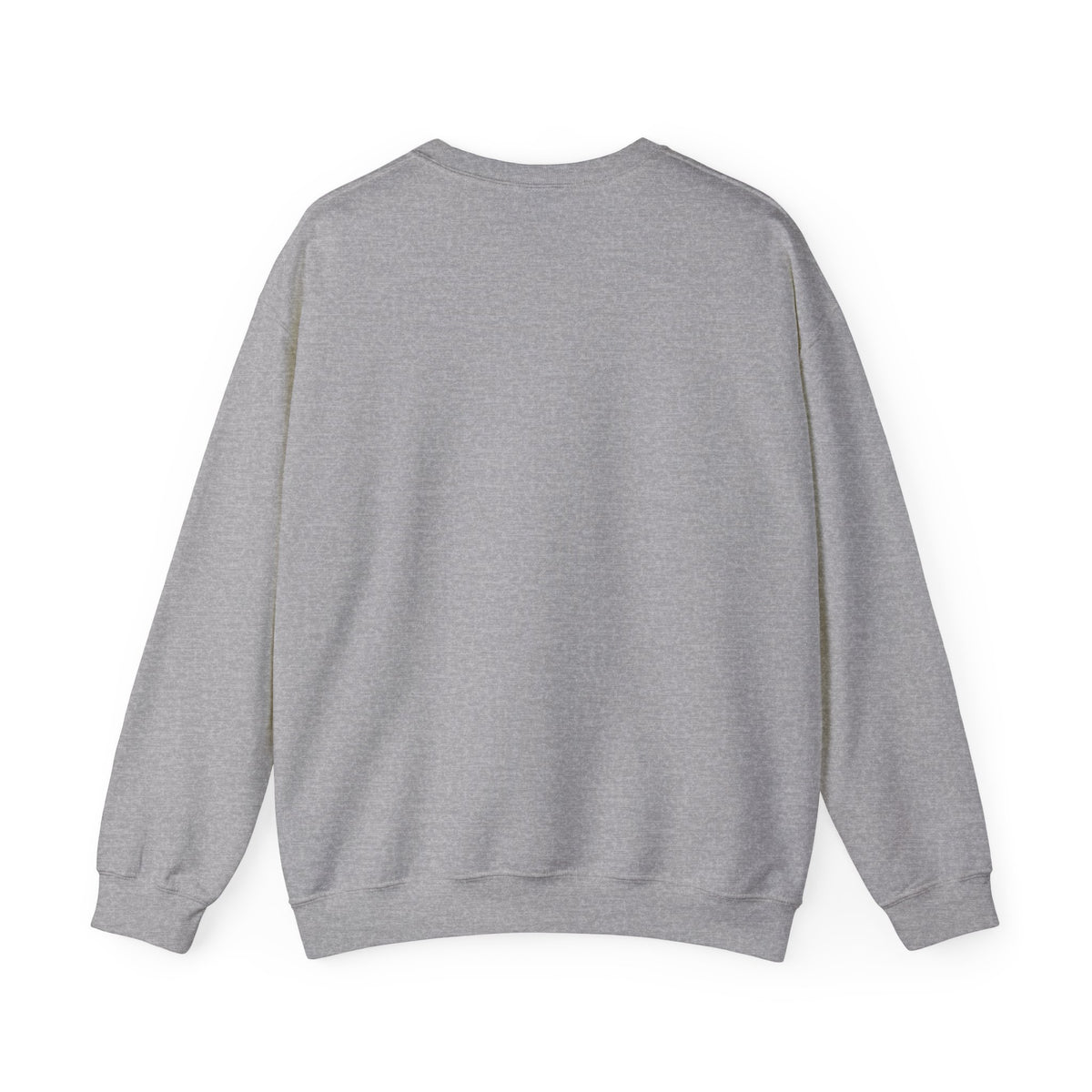 Crewneck Sweatshirt — Split Portrait Duo: Man & Cat in Suit Graphic