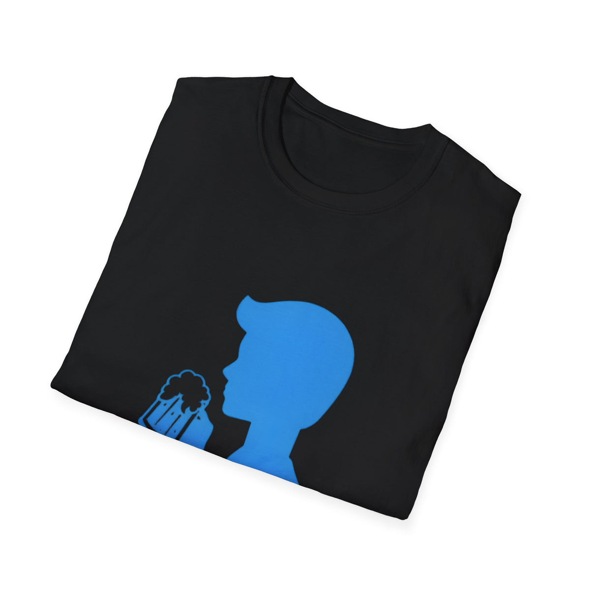 Beertie Pink Silhouette Tee — Retro Female Beer Lover T-Shirt