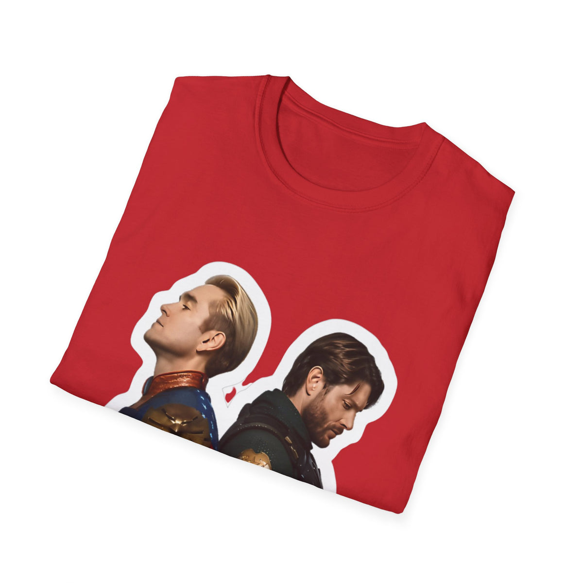 Bros Back-to-Back Graphic T-Shirt – Hero Duo Illustration