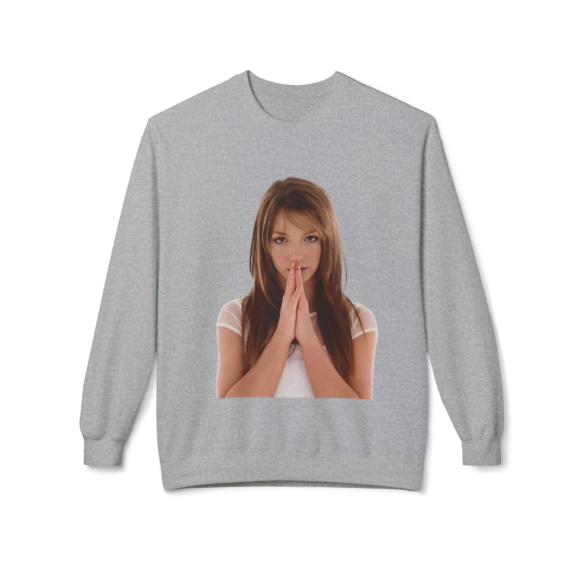 Praying Hands Photo Crewneck Sweatshirt