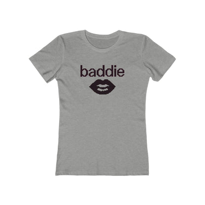Baddie Lip Graphic Tee — Women's Boyfriend-Style T-Shirt