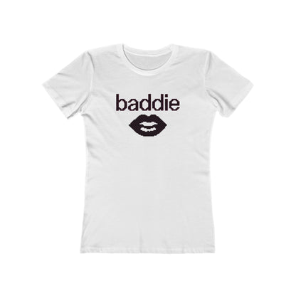 Baddie Lip Graphic Tee — Women's Boyfriend-Style T-Shirt