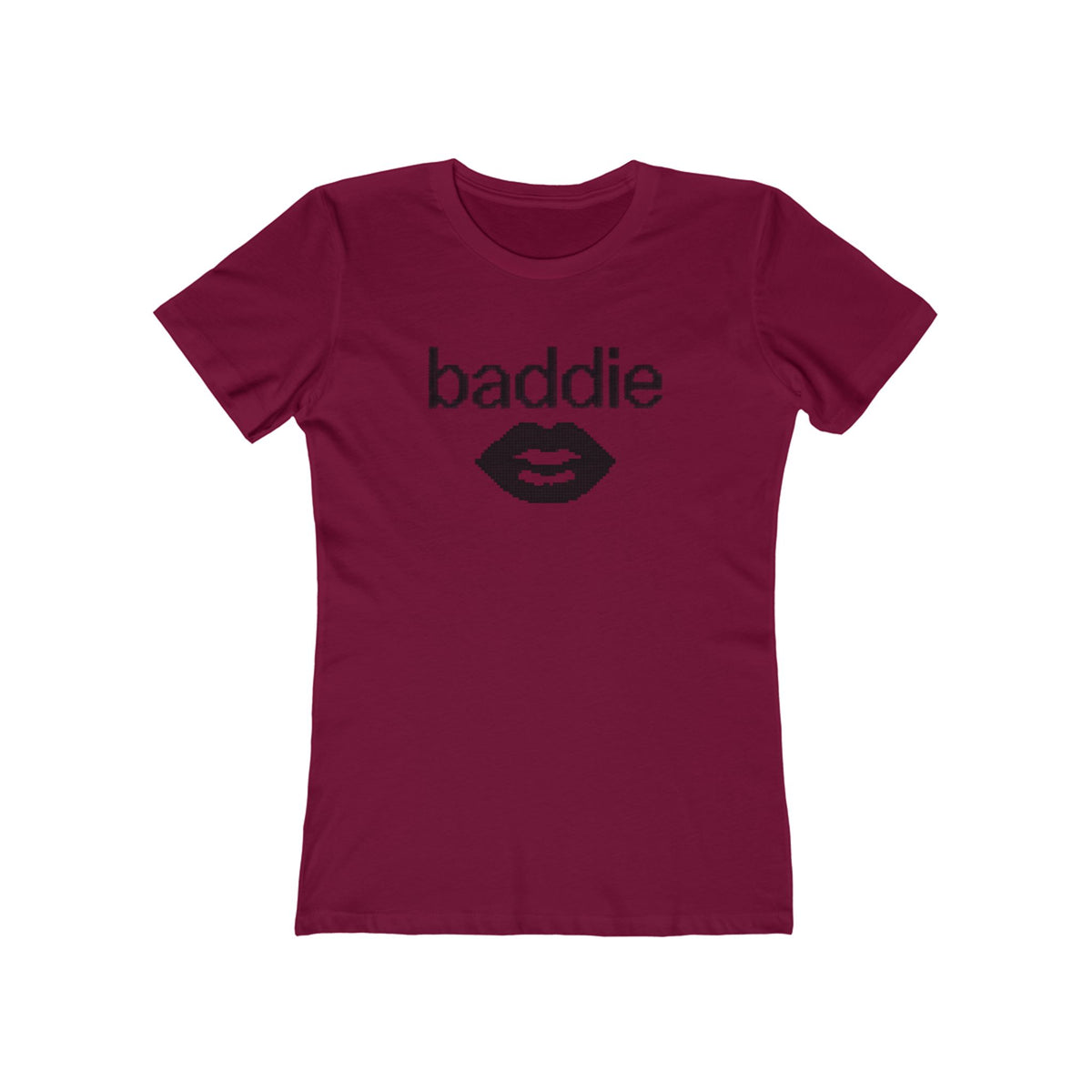 Baddie Lip Graphic Tee — Women's Boyfriend-Style T-Shirt