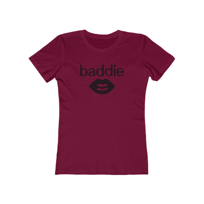 Baddie Lip Graphic Tee — Women's Boyfriend-Style T-Shirt