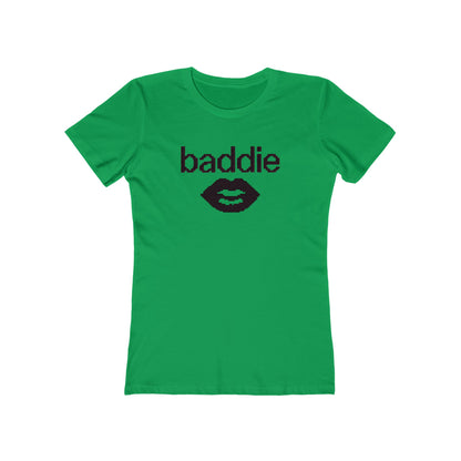 Baddie Lip Graphic Tee — Women's Boyfriend-Style T-Shirt