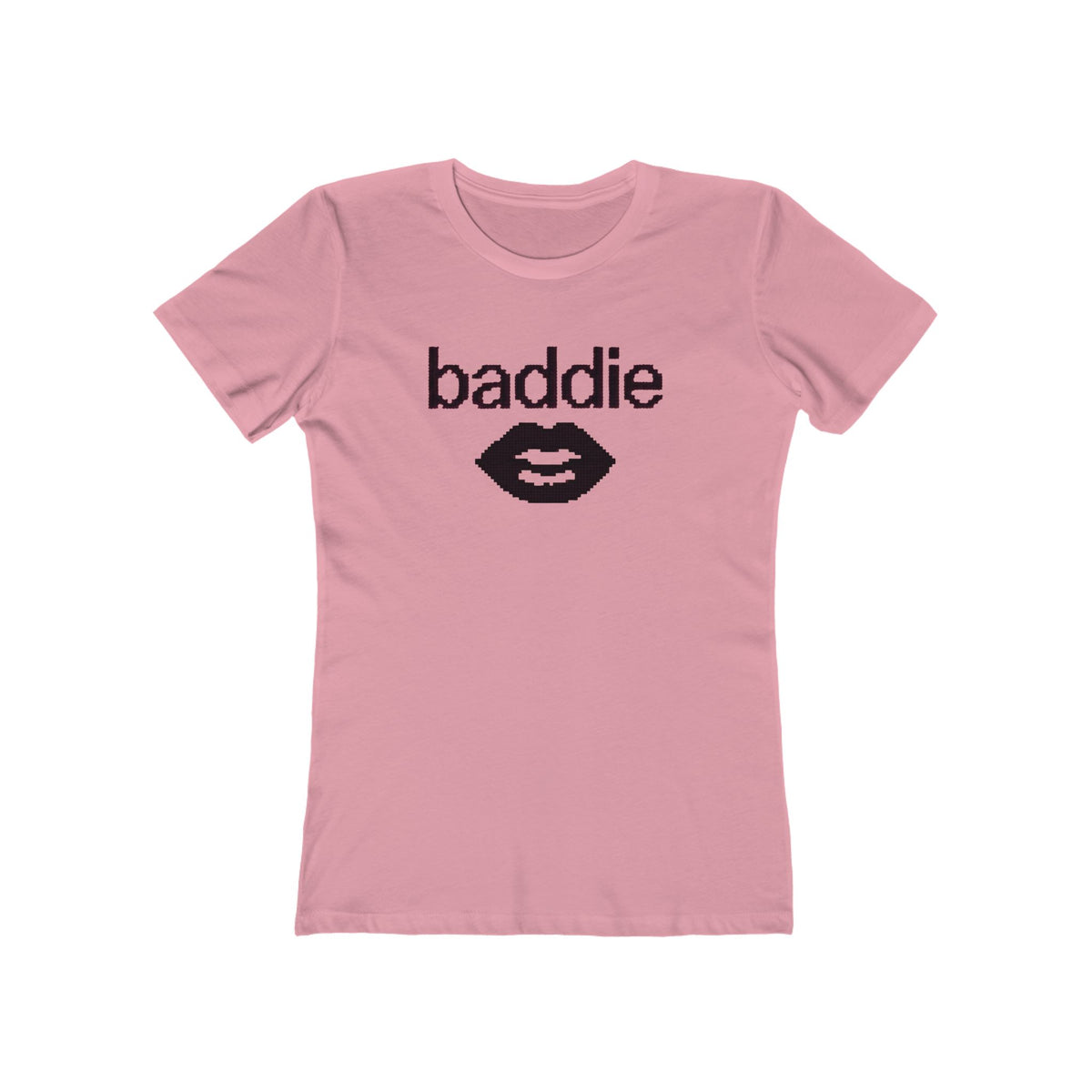 Baddie Lip Graphic Tee — Women's Boyfriend-Style T-Shirt