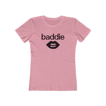 Baddie Lip Graphic Tee — Women's Boyfriend-Style T-Shirt