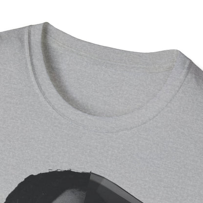 Split Face Portrait T-Shirt — Half Real Half Anime Graphic Tee