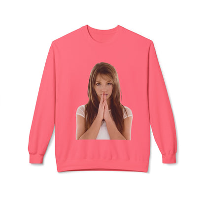 Praying Hands Photo Crewneck Sweatshirt