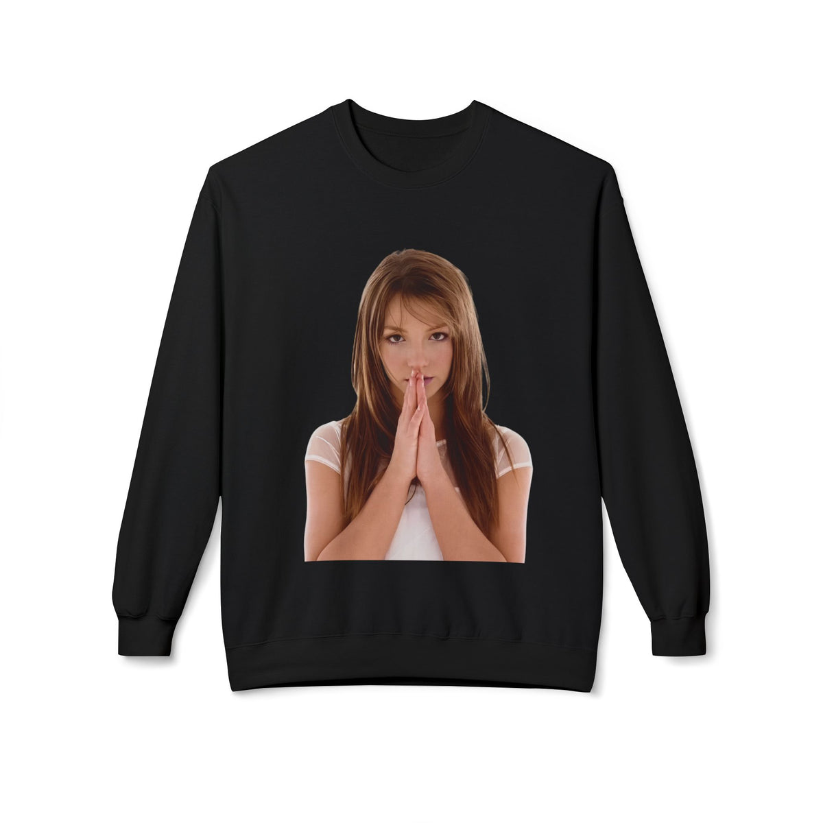 Praying Hands Photo Crewneck Sweatshirt