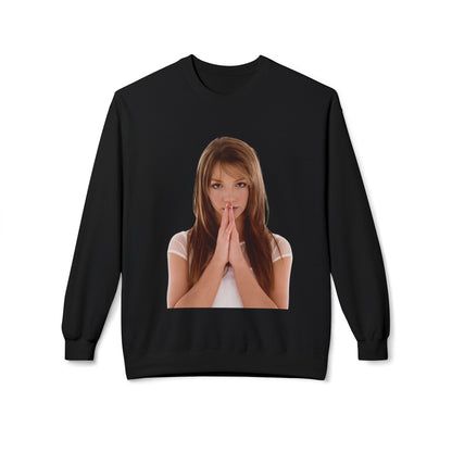 Praying Hands Photo Crewneck Sweatshirt