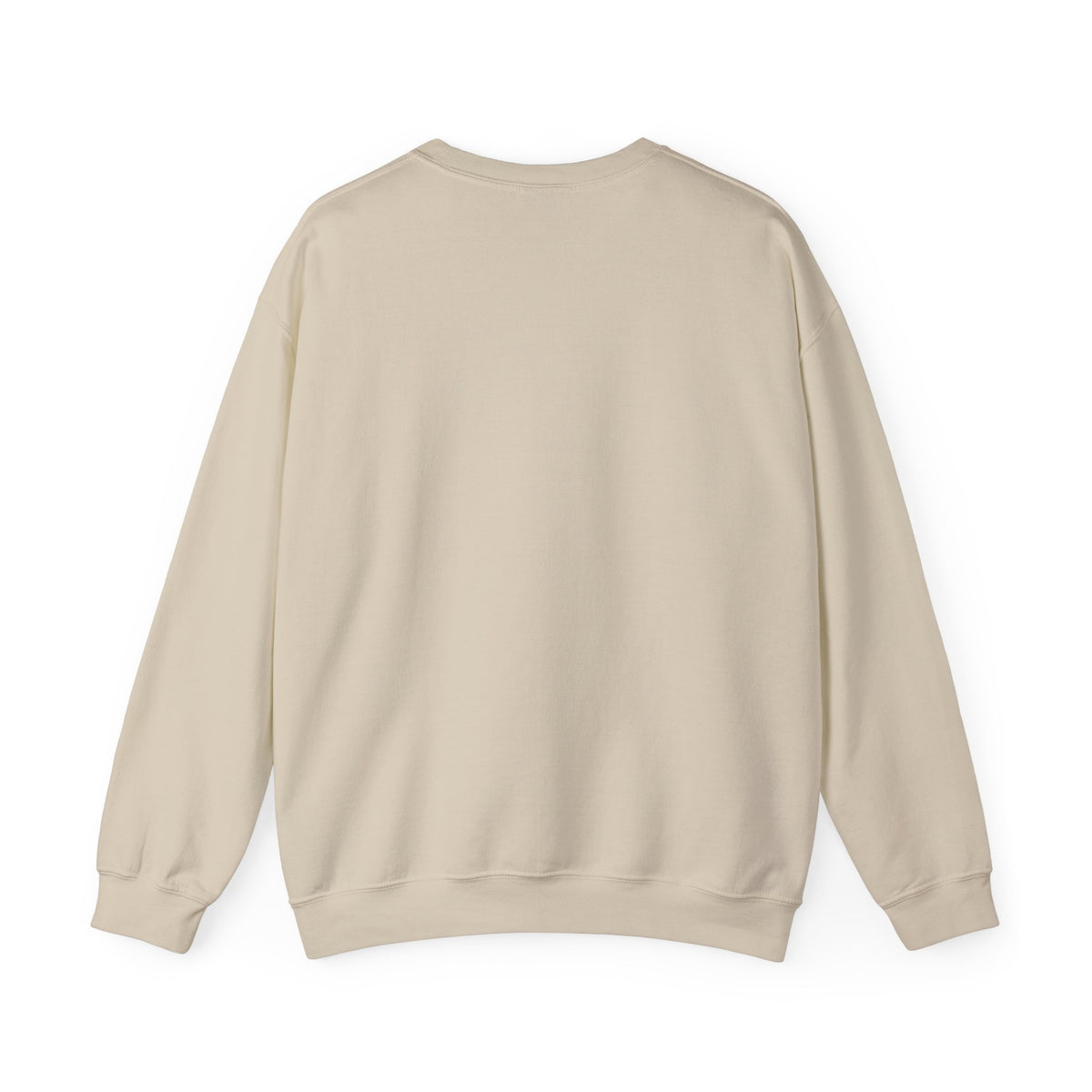 Crewneck Sweatshirt — Split Portrait Duo: Man & Cat in Suit Graphic