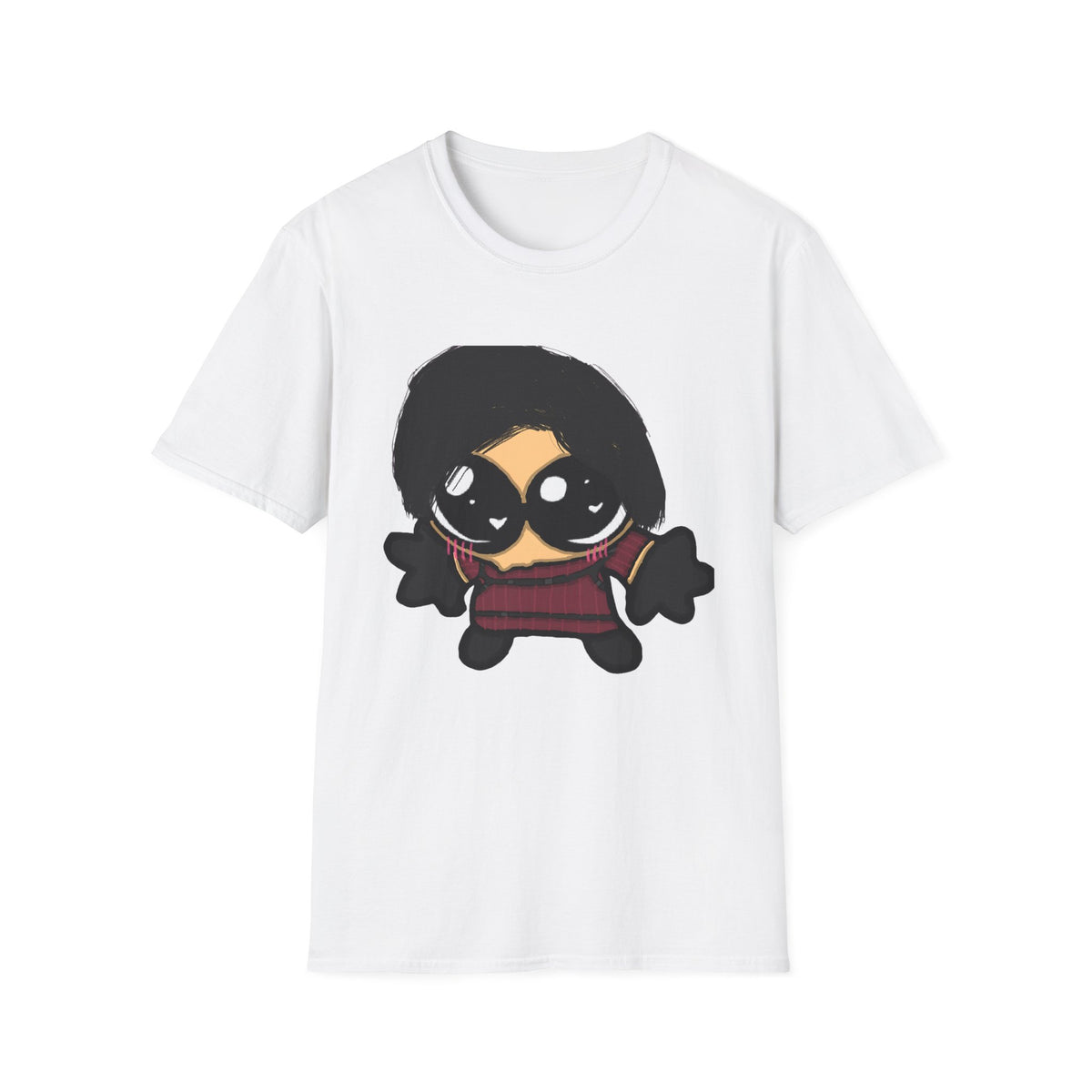 Cozy Horror Cartoon T-Shirt — Cute Freddy-Inspired Character Tee