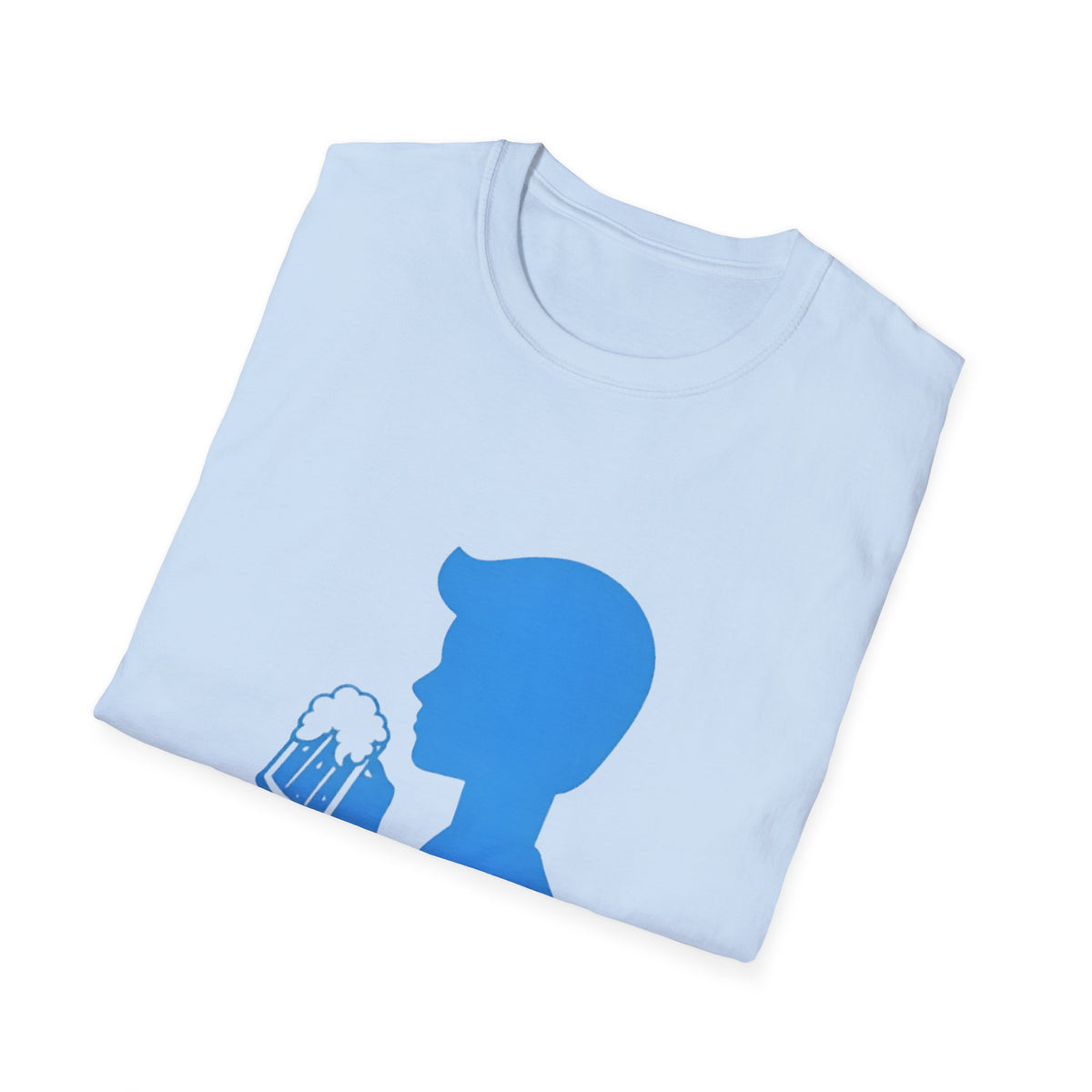 Beertie Pink Silhouette Tee — Retro Female Beer Lover T-Shirt