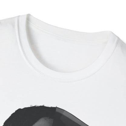 Split Face Portrait T-Shirt — Half Real Half Anime Graphic Tee