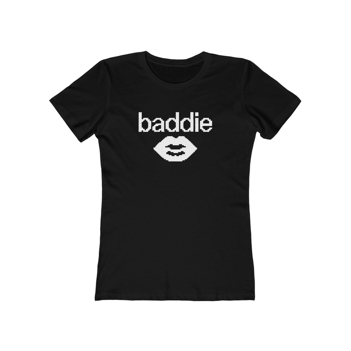 Baddie Lip Graphic Tee — Women's Boyfriend-Style T-Shirt