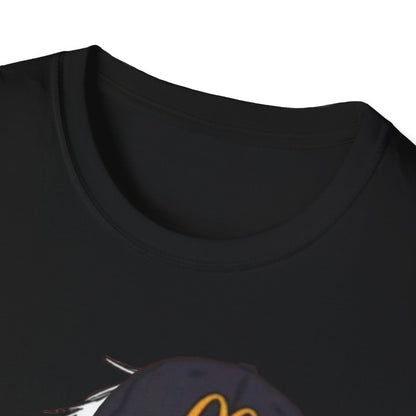 Anime Crewneck T‑Shirt — Fast Food Worker Illustration