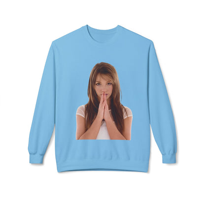 Praying Hands Photo Crewneck Sweatshirt