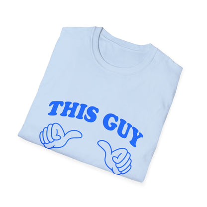 T-Shirt — "This Guy Needs a Vodka" Funny Drinking Tee