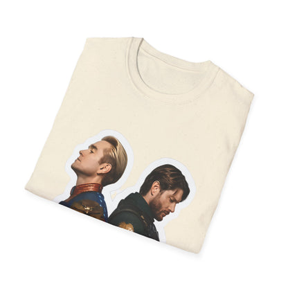 Bros Back-to-Back Graphic T-Shirt – Hero Duo Illustration