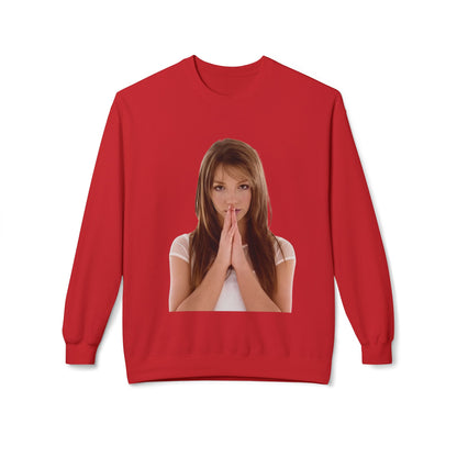 Praying Hands Photo Crewneck Sweatshirt