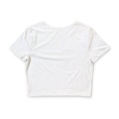 Crop Tee — “Yes, I Have a Boyfriend” Funny Graphic Crop Top