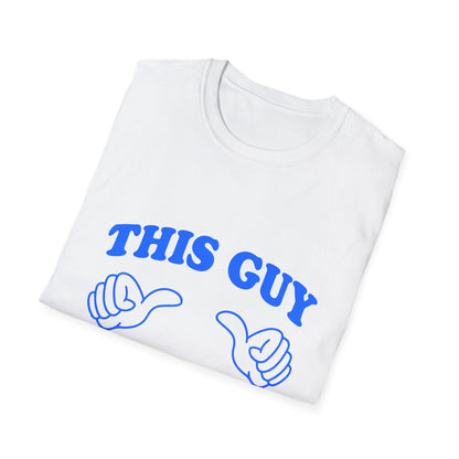 T-Shirt — "This Guy Needs a Vodka" Funny Drinking Tee