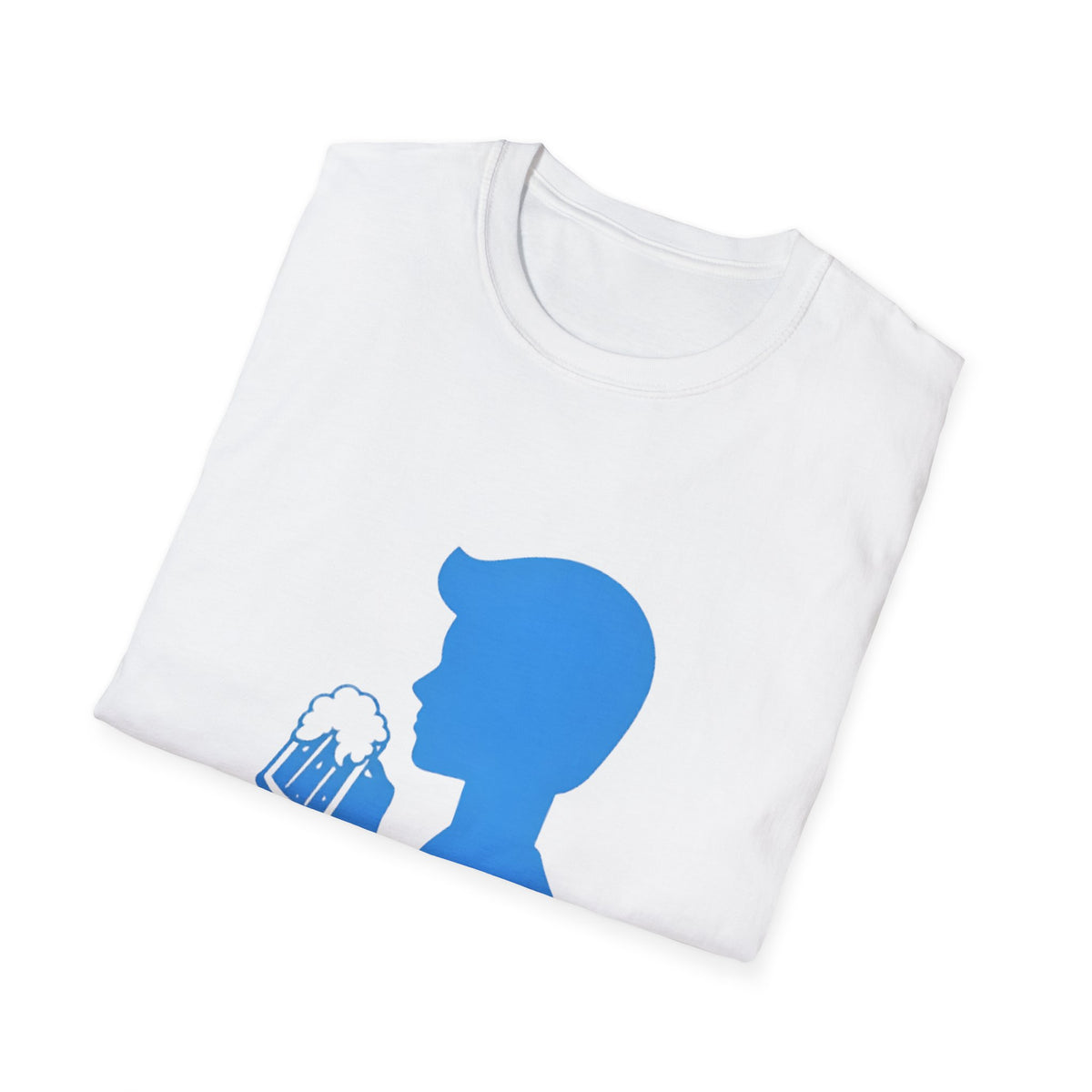 Beertie Pink Silhouette Tee — Retro Female Beer Lover T-Shirt
