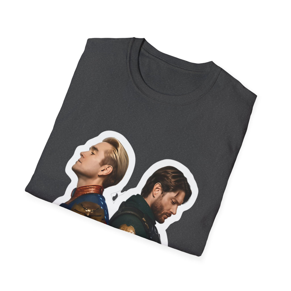 Bros Back-to-Back Graphic T-Shirt – Hero Duo Illustration