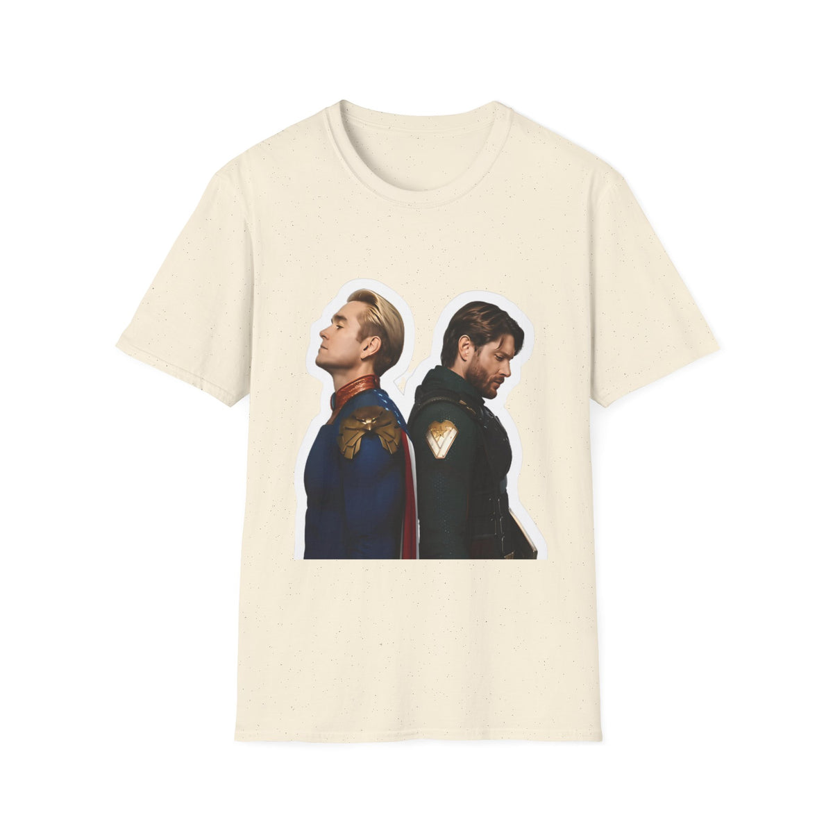 Bros Back-to-Back Graphic T-Shirt – Hero Duo Illustration